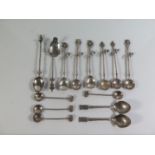 A Selection of White Metal Spoons, 154g