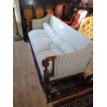A Victorian Style Upholstered Settee