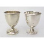 Two George V Silver Egg Cups, 54g