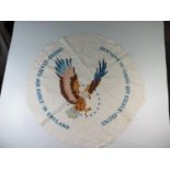 A US Airforce in England embroidered banner and other American items