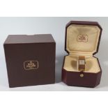 A Patek Philippe Ladies 18ctGold Wristwatch with integral bracelet, 62.2g, inner and outer box