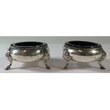 A Pair of Victorian Silver Salts, London 1892, Hukin & Heath, 83g