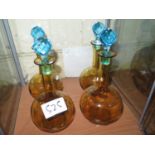 Decorative Glass Decanters and Glasses