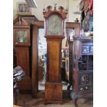 An 18th Century Mahogany 8 Day Longcase Clock by Thomas Morgan of Edinburgh with brass dial and