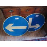 Two British Metal Road Signs