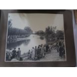 A Photograph Album _ the Home Waters of Jesus College Boat Club showing various scenes of 1936