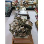 A Selection of Silver Plate, three prints etc