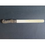 A Silver Handled Ivory Page Turner