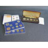 First Issue Presentation Cased Specimen Decimal Coins 1966 etc.