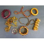 Faux Amber Jewellery