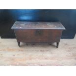 A Sixteenth Century Elm Sword Chest, 102(w) x 52(h) x 35(d)cm