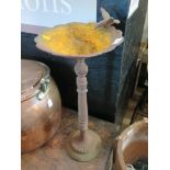 A Cast Iron Bird Bath, 27cm diam.