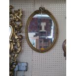 A Small Gilt Framed Wall Mirror