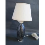 A Denby 'Burlington' Table Lamp by Albert and Glyn Colledge c1950s-60s, 37cm and one other