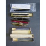 A Collection of Old Pens including Parker Duofold and Waterman