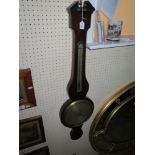 A 19th Century Mahogany Cased Banjo Barometer, 96cm