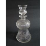 A Cut Crystal Thistle Decanter