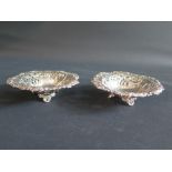 A Pair of Victorian Pierced Silver Bonbonniere, Sheffield 1894, R F Mosley & Co., 74g