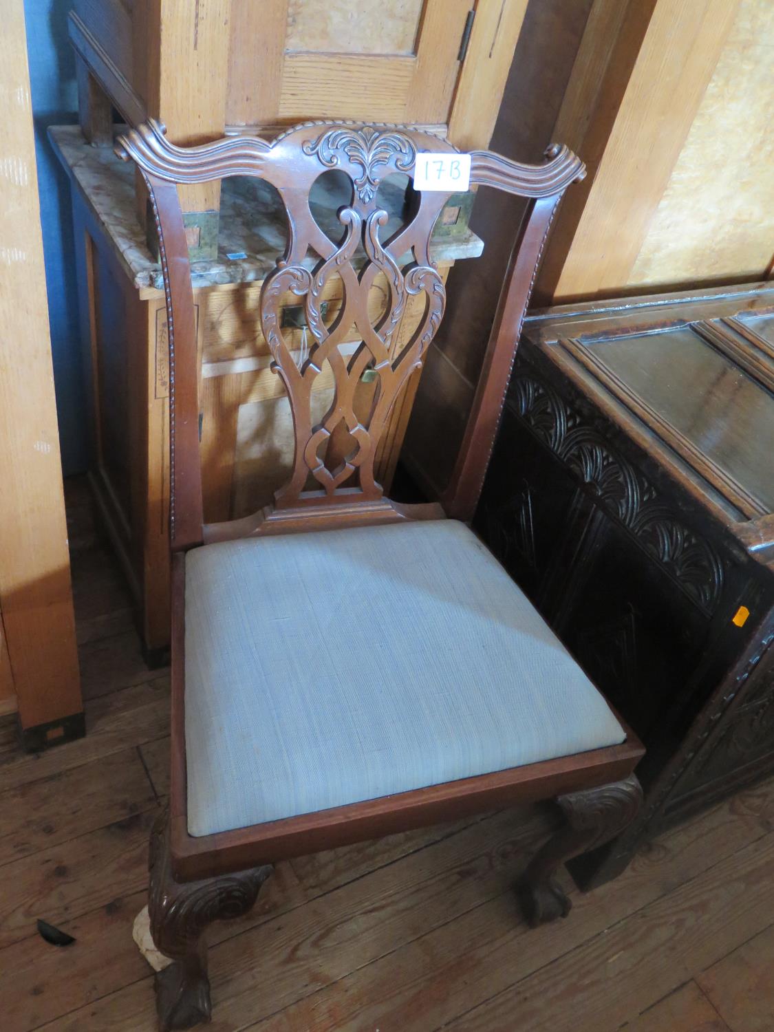 A Good Reproduction Lion Claw Chair