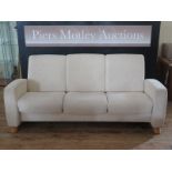 An Ekornes Stressless Arion Three Seater Low Back Sofa