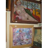 Monique Cheshire, Nude, oil on canvas and one other