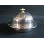 A George V Silver Muffin Dish, Birmingham 1934, Adie Brothers Ltd., 615g gross. **IVORY FINIAL UK