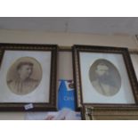 A Pair of Austro-Hungarian Black and White Photographic Portraits, framed & glazed