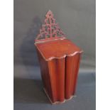 A Georgian Mahogany Candle Box