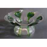 An Early 20th Century Decorative Glass Bowl, 20cm diam.