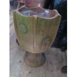 A Victorian Terracotta Pedestal Plant Pot, 58cm