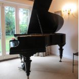 Bechstein (c1924) A 6ft Model A grand piano in an ebonised case on turned octagonal legs.