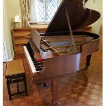 Steinway (c1926) A 5ft 10in Model O grand piano in a mahogany case on square tapered legs;