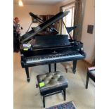 Steinway (c1940) A 6ft 2in 88-note Model A grand piano in an ebonised case on square tapered legs;
