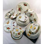 An assortment of Royal Worcester 'Evesham' pattern items, mainly dinnerware, including plates,