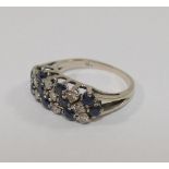 A sapphire and diamond dress ring, the n