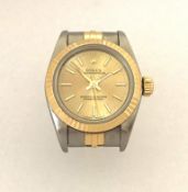 Rolex, a ladies 1996 Oyster Perpetual bi metal wristwatch, model 67193, well kept with original box,