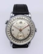 Grand Prix Election Date gents wristwatch with seconds dial.
