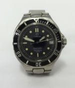 Omega, Seamaster, a gents stainless steel automatic chronometer 200 meter wristwatch, approx. 37mm.