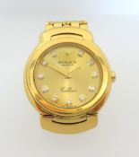 Rolex, Cellini, a ladies 18ct gold and diamond dot dial wristwatch well kept with original box,
