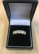 A good diamond five stone ring, total diamond weight approx 3 carats, size P.