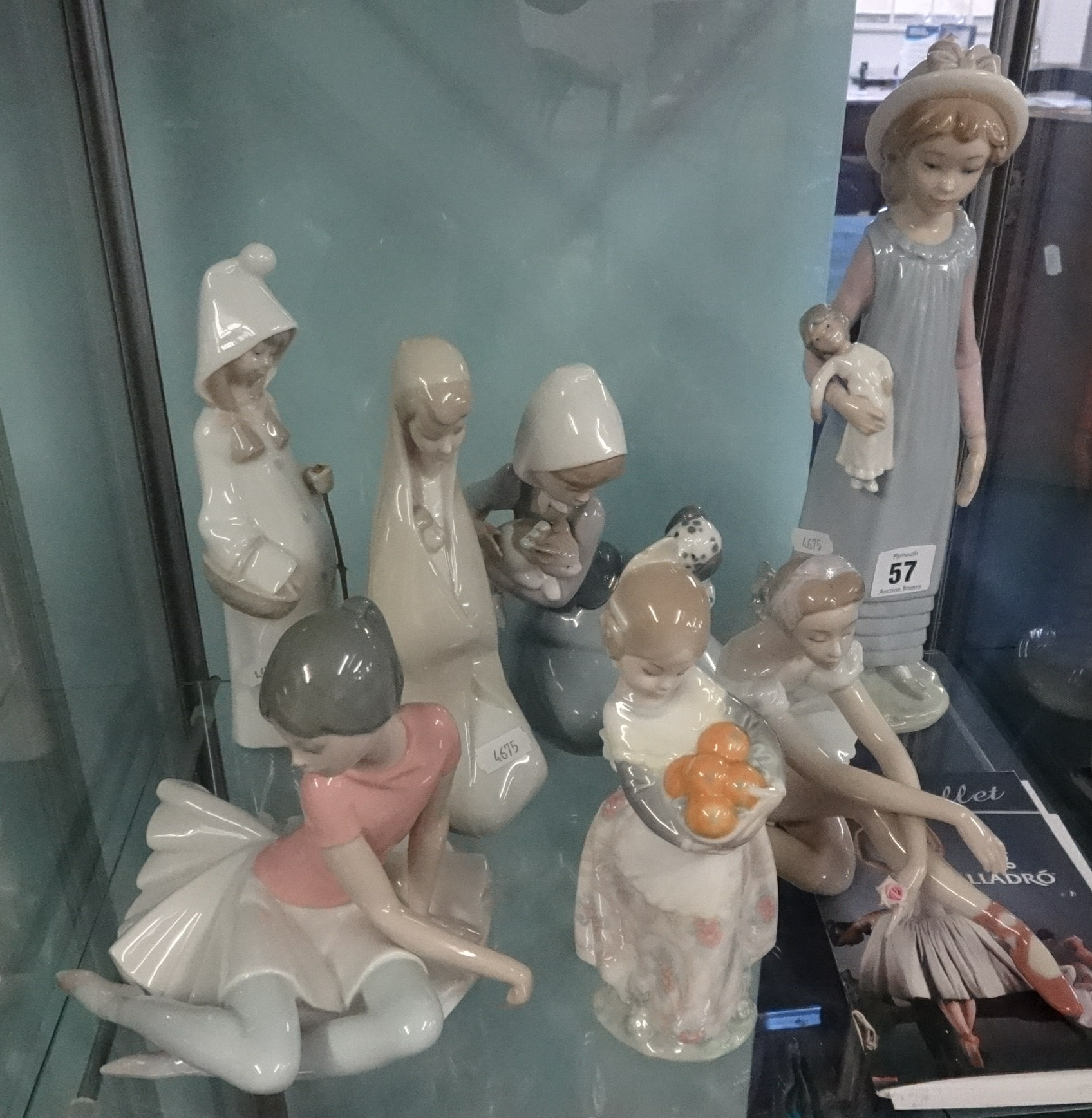 Lladro, five various figures including Ballerinas.