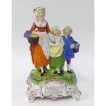 Yardley's, porcelain figure group 'Old English Lavender', height 30cm.