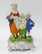 Yardley's, porcelain figure group 'Old English Lavender', height 30cm.