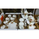 Royal Albert 'Old Country Roses', six setting tea service.