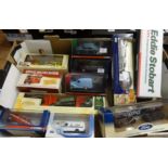 A collection of Corgi, diecast vehicles, service vehicles, Ford, military, buses etc, approx 11.