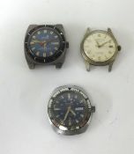 Chronel, automatic vintage wristwatch, another similar and Poser (no straps) (3).