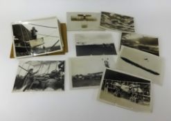 An interesting collection of original aviation photographs each with a back stamp 'The Topical Press