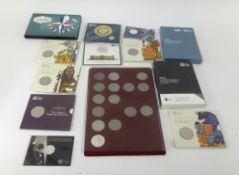 A collection of Royal Mint coins etc.