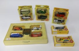 A collection of boxed diecast models.