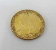 Victoria, 1901 gold sovereign.